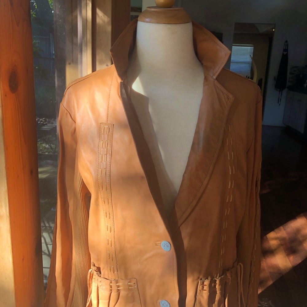 One Girl Who leather jacket/ sweater for breeze days!